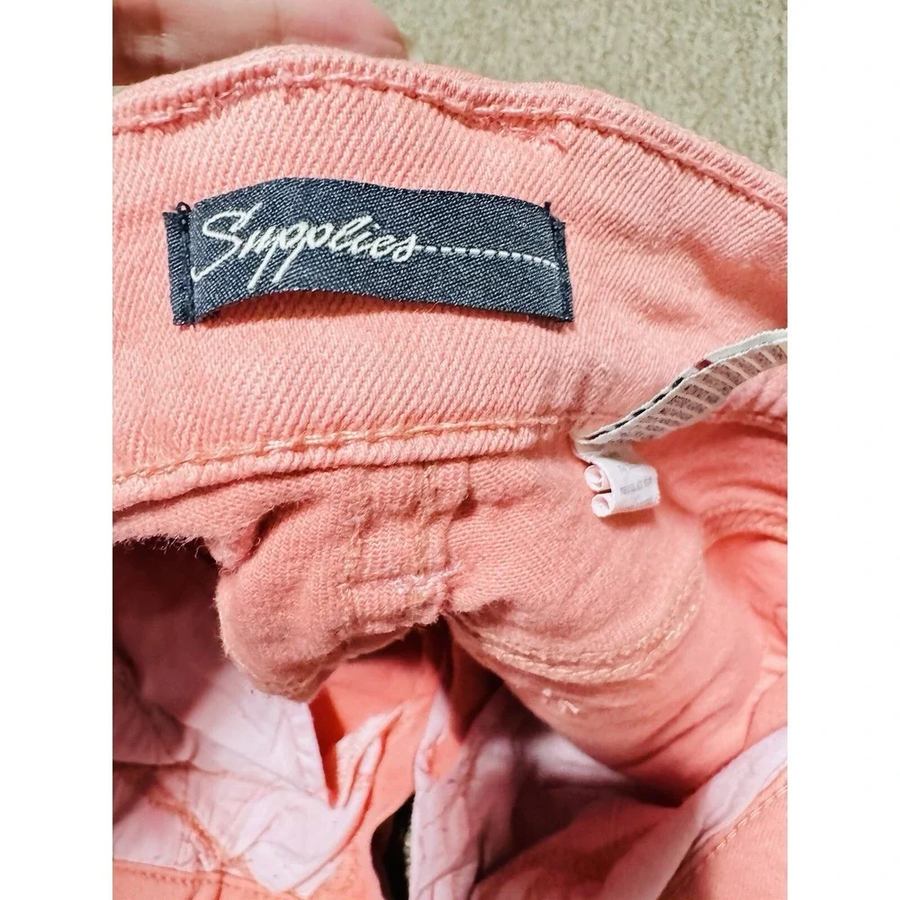 Supplies Jeans Womens 6 Skinny Leg Mid Rise Blue Denim Measure - Picture 10 of 15